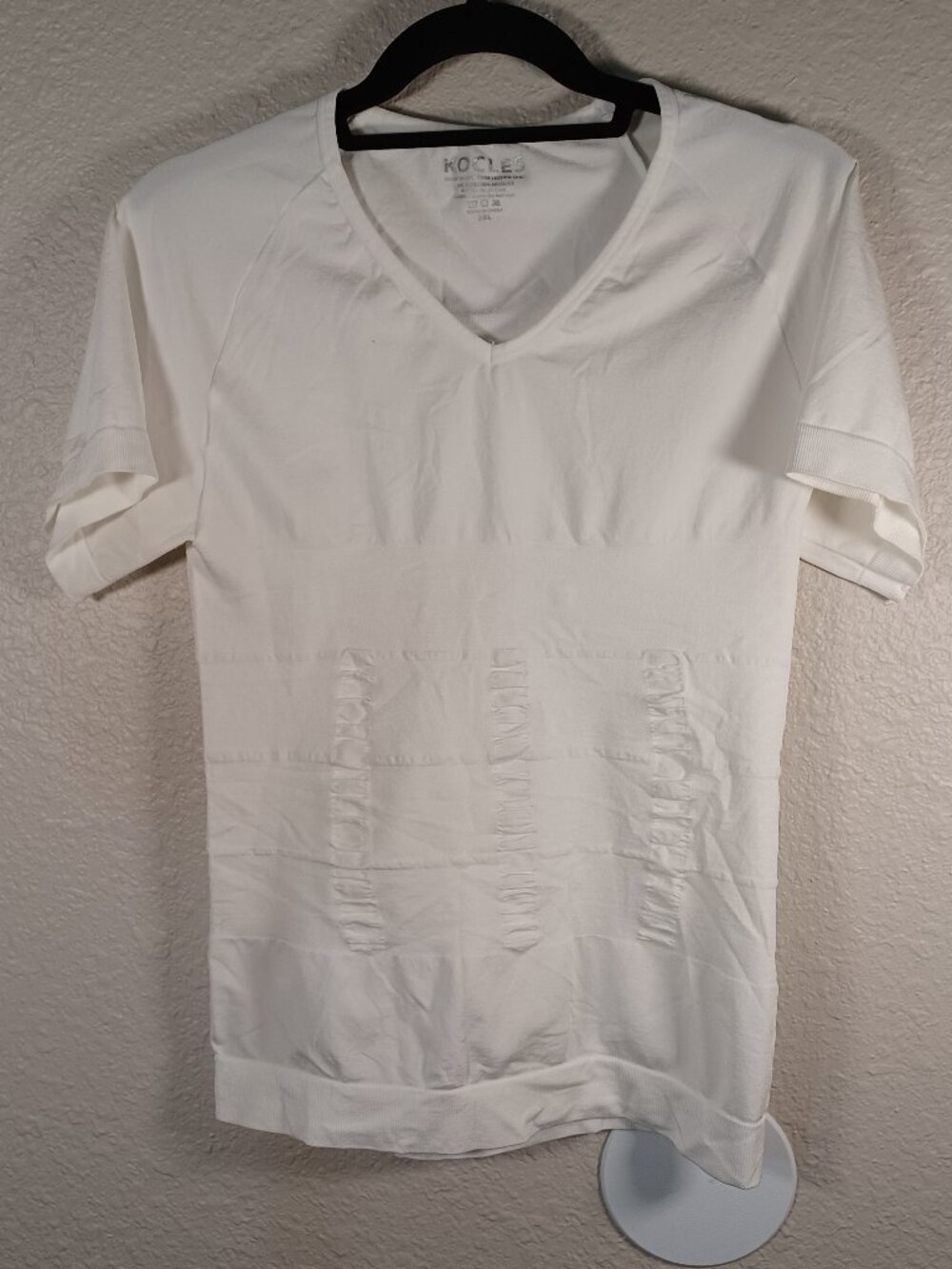2 Compression Shirts White Kocles Shirt and LGTFY Tank Top Size XXXL